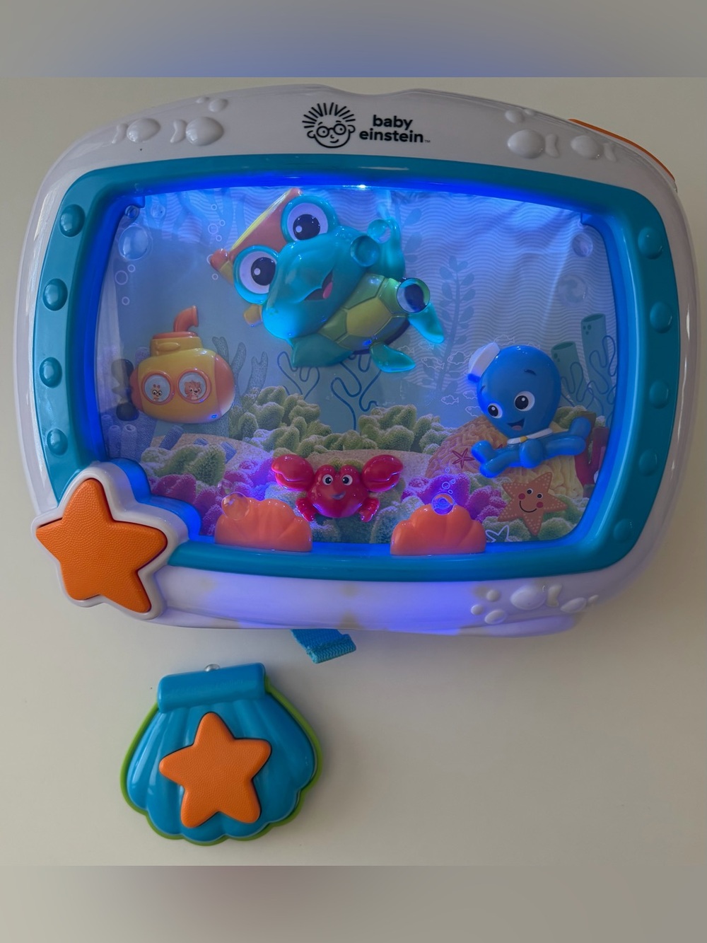 Baby Einstein Sea Dreams Soother with remote & batteries VGUC